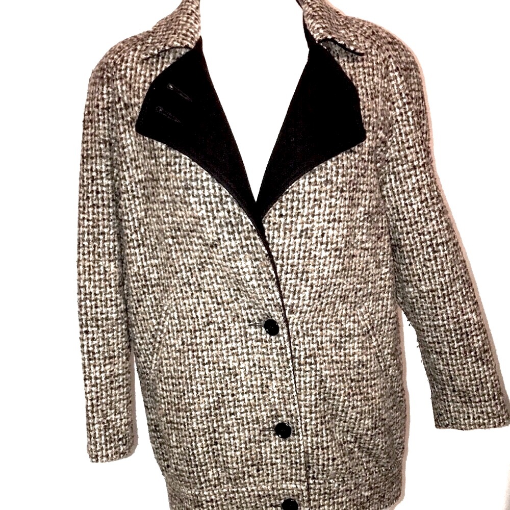 ❤️ Women's VINTAGE RAYWOOD & STEIN MADE IN U.S.A. Houndstooth Jacket 100% Wool